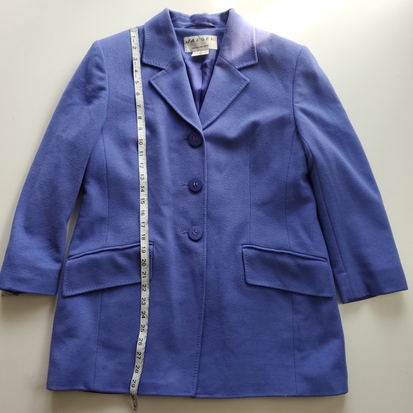Vintage jaeger light purple blazer, wool angora - Picture 8 of 12